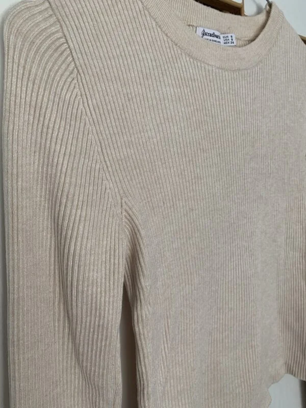 Stradivarius Μπλούζα Νο S Μπεζ - Image 2
